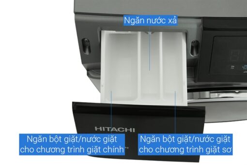 Máy giặt sấy Hitachi Inverter giặt 8.5 kg - sấy 5 kg BD-D852HVOS