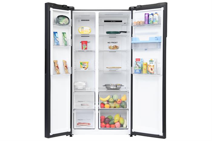 Tủ lạnh Aqua Inverter 550 lít Side By Side AQR-S612XA.WCB