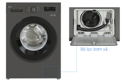 Máy giặt LG AI DD Inverter 9 kg FB1209S5M