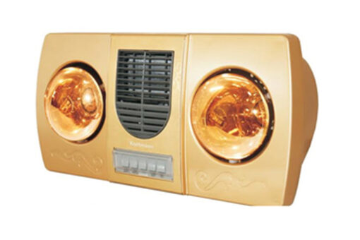 Đèn sưởi 2 bóng nhà tắm Kottmann K2B-HW-G 550W