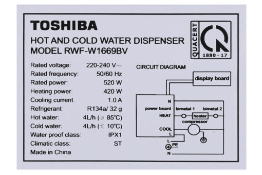 Cây nước nóng lạnh Toshiba RWF-W1669BV(W1)