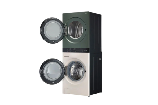 Tháp máy giặt cao cấp LG WashTower 21Kg + sấy 16Kg WT2116SHEG