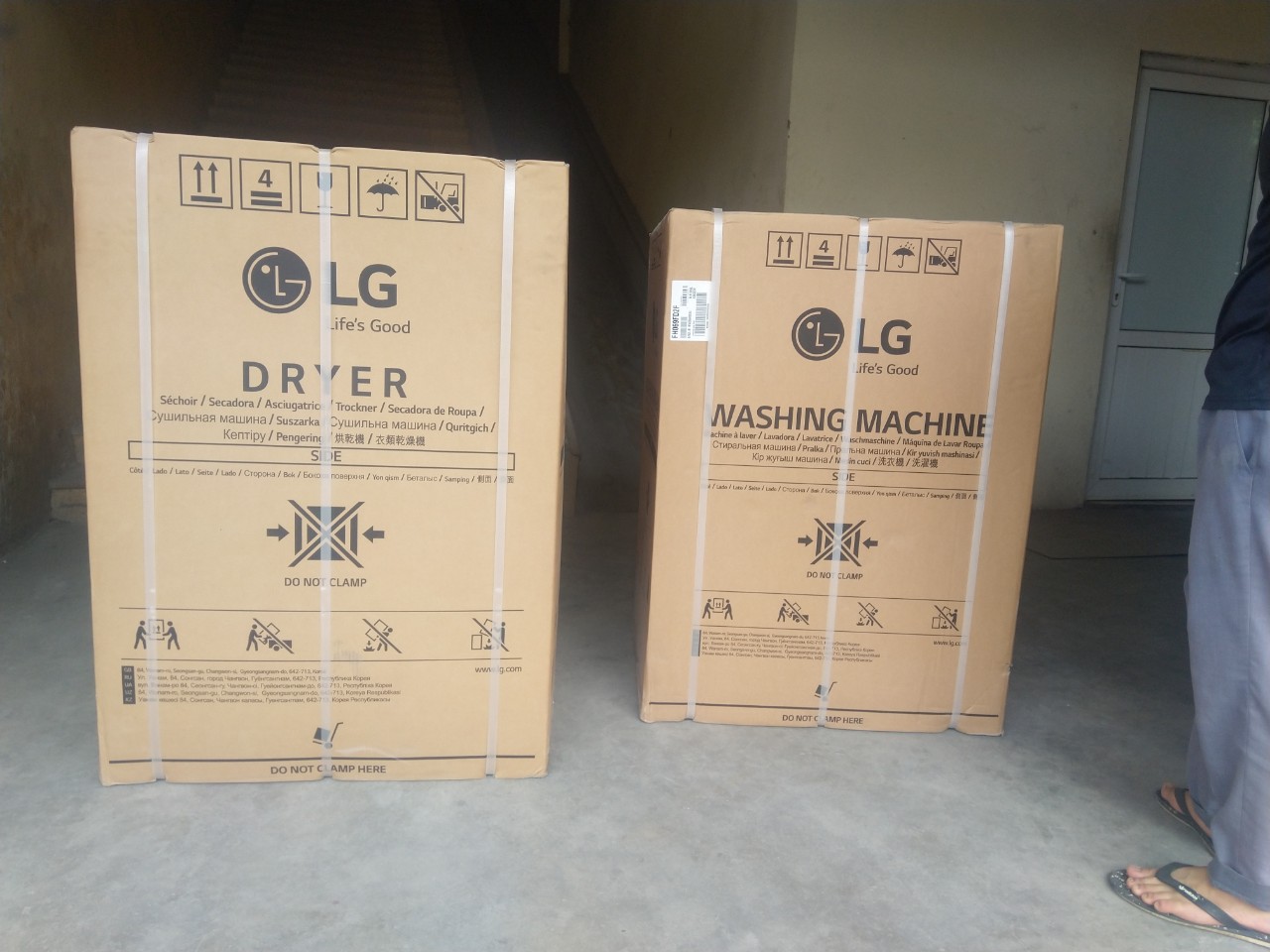 Bộ Máy Giặt Sấy Chuyên Dụng LG Giant-C Giặt 19kg Sấy 19kg