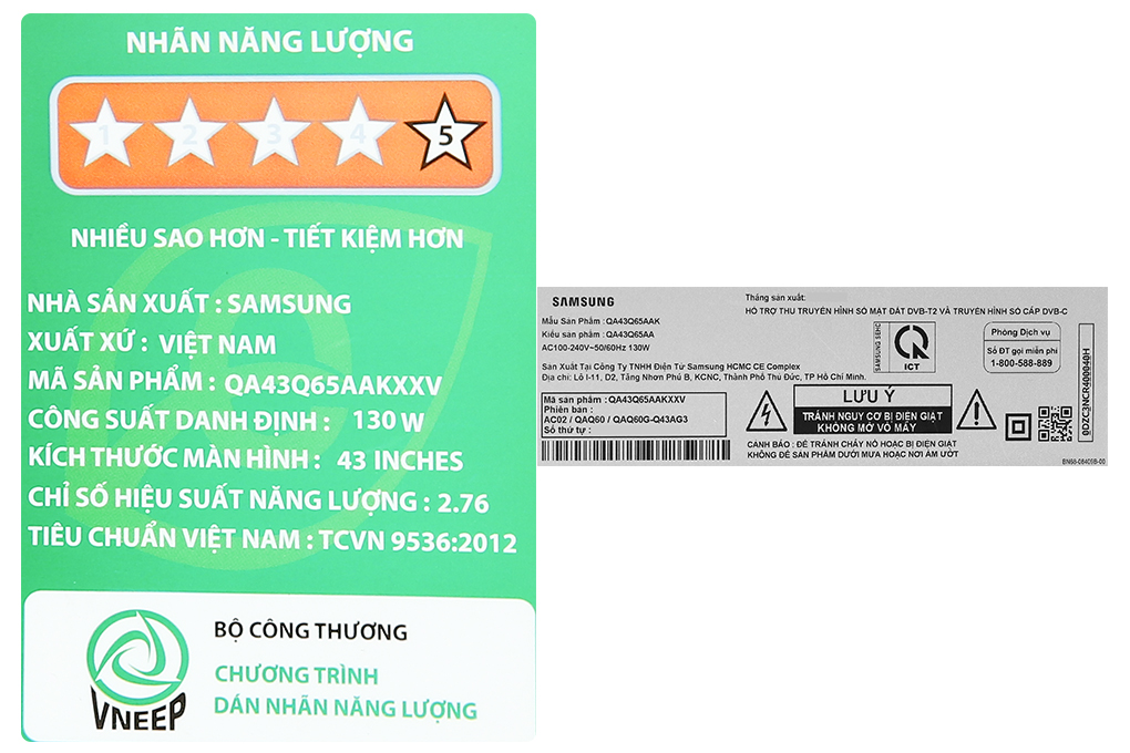 Smart Tivi QLED 4K 43 inch Samsung QA43Q65A