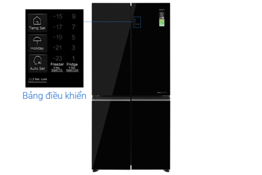 Tủ lạnh Aqua Inverter 469 lít Multi Door AQR-M536XA.GB