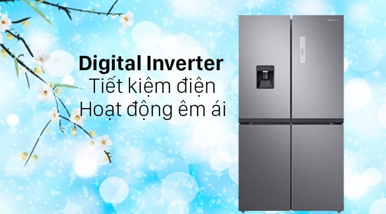 Tủ lạnh Samsung Inverter 488L 4 cửa RF48A4010B4/SV