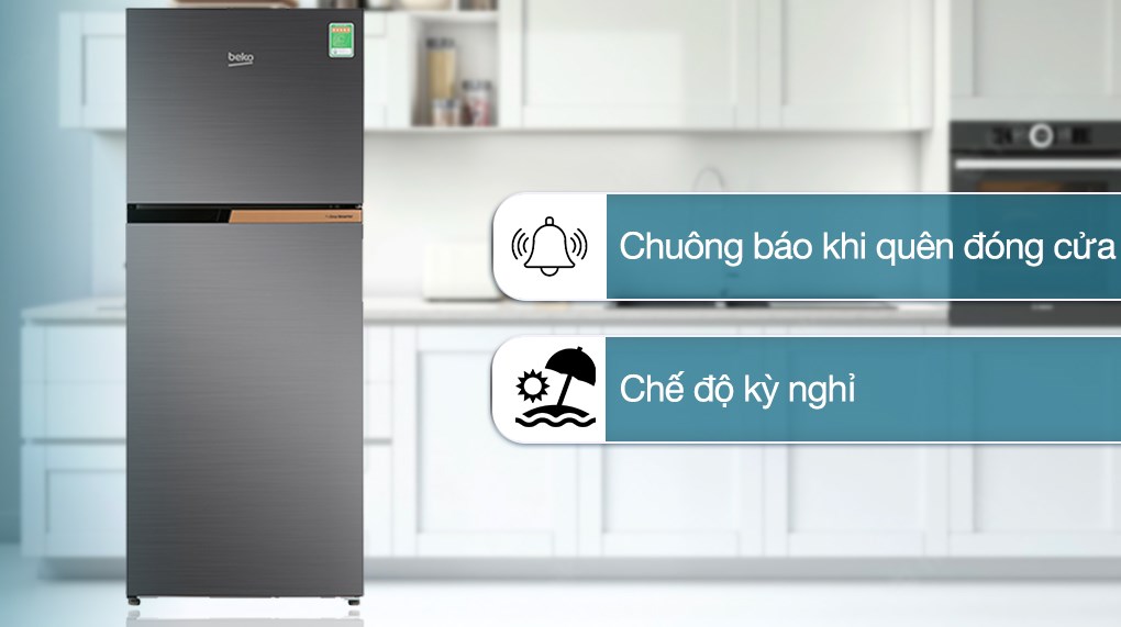 Tủ lạnh Beko Inverter 189 lít RDNT201I50VK