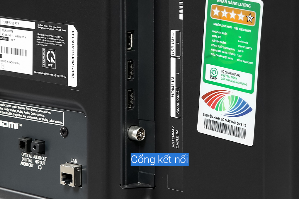 Smart Tivi LG 4K 75 inch 75UP7750PTB