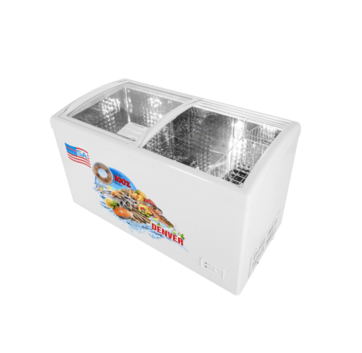 Tủ đông mặt kính 360 lít Denver AS-559K-Lòng Inox