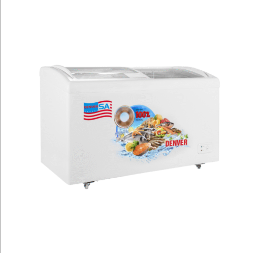 Tủ đông mặt kính 360 lít Denver AS-559K-Lòng Inox