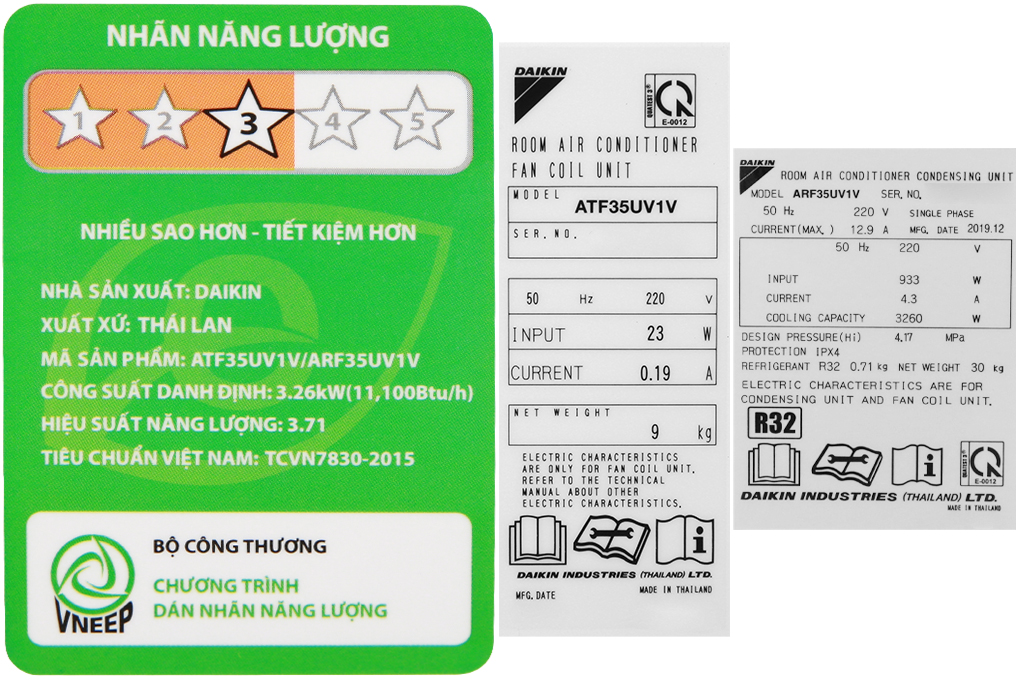 Điều hòa Daikin 1.5 HP ATF35UV1V