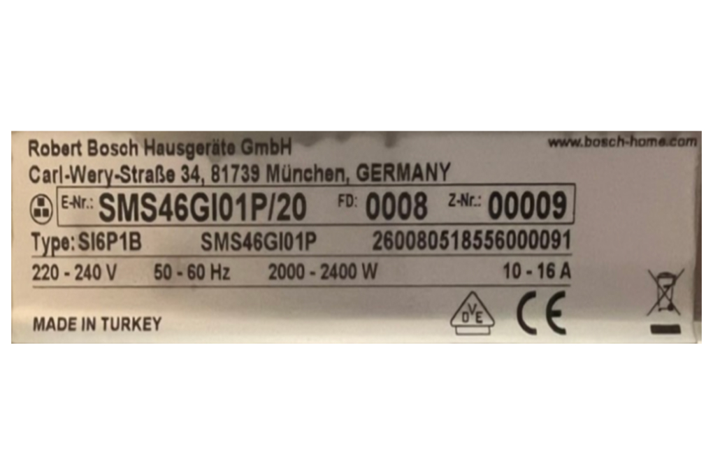 Máy rửa chén độc lập Bosch SMS46GI01P