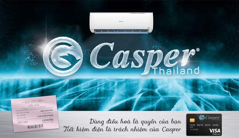 Điều hòa Casper 1 chiều inverter 9000BTU HC-09IA32