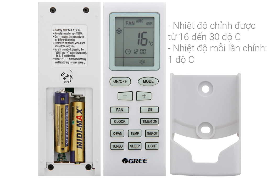 Máy lạnh Gree Inverter 1.5 HP GWC12WA-K3D9B7I