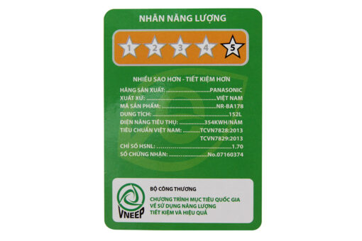 Tủ lạnh Panasonic Inverter 152 lít NR-BA178PSVN
