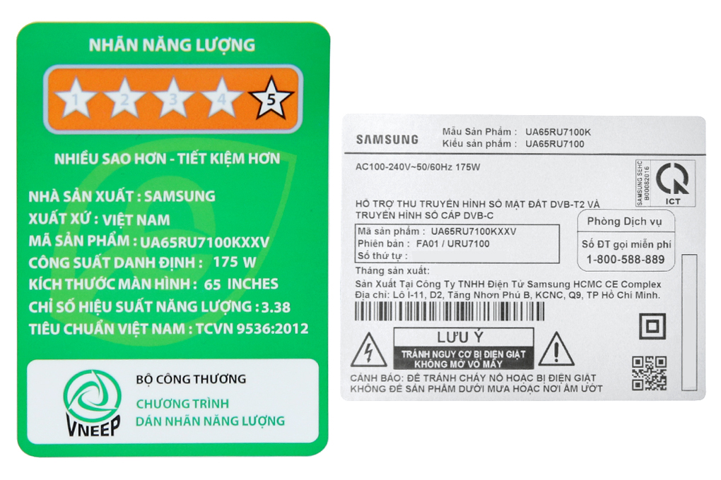 Smart Tivi Samsung 4K 65 inch UA65RU7100