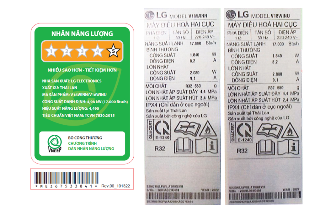 Điều hòa LG DUALCOOL Inverter 1 chiều 18,000 BTU (2HP) V18WIN