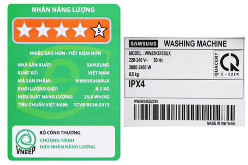 Máy giặt Samsung Inverter 21 kg WA21M8700GV/SV
