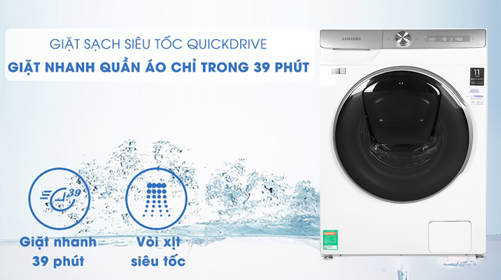 Máy giặt Samsung Inverter 9 Kg WW90TP54DSH/SV