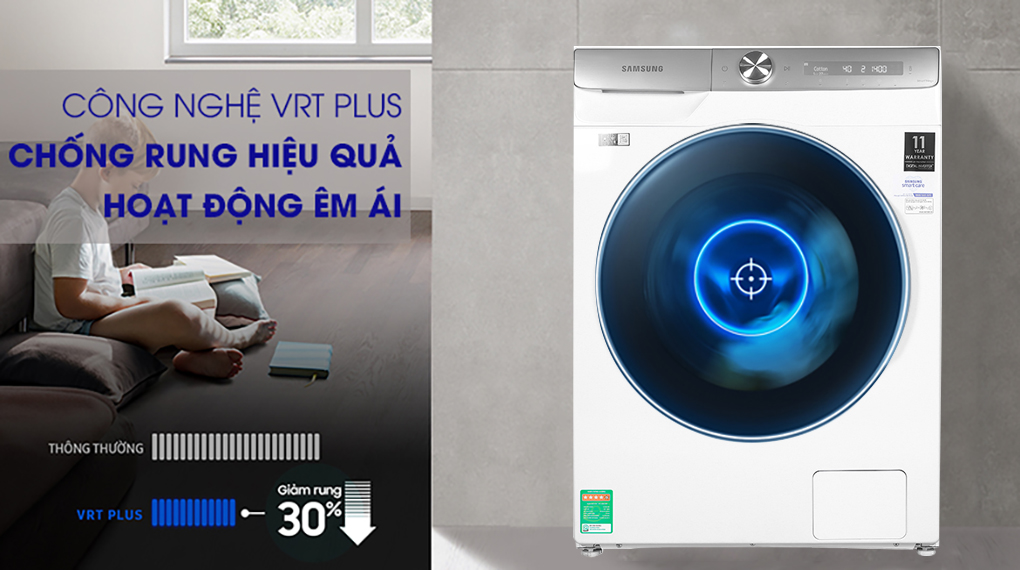 Máy giặt Samsung Inverter 9 Kg WW90TP54DSH/SV