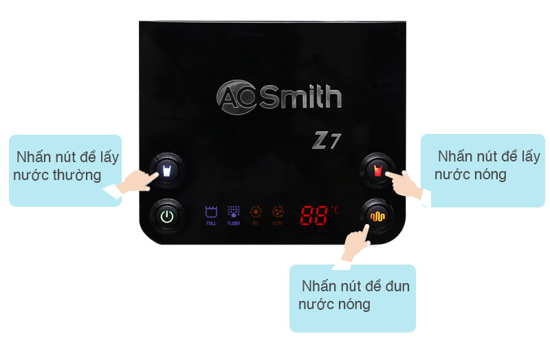 Máy lọc nước RO có nước nóng AOSmith Z7 5 lõi
