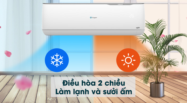 Máy lạnh 2 chiều Casper Inverter 1 HP GH-09TL32