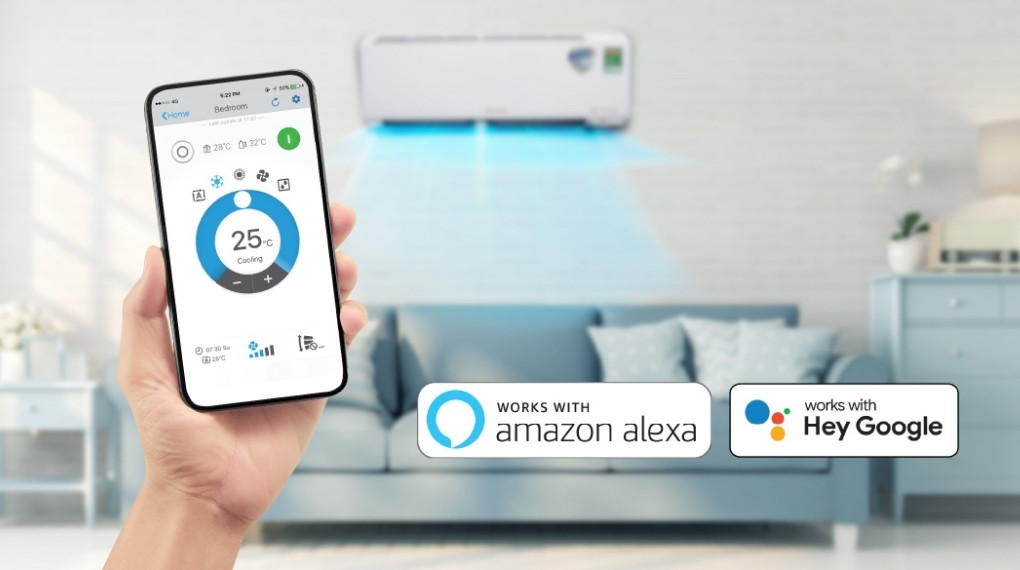 Daikin Mobile trên điều hòa Daikin Inverter 2 chiều 9200 BTU ATHF25XVMV