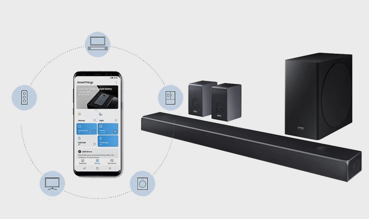 Loa thanh soundbar Samsung 7.1.4 HW-Q90R 510W