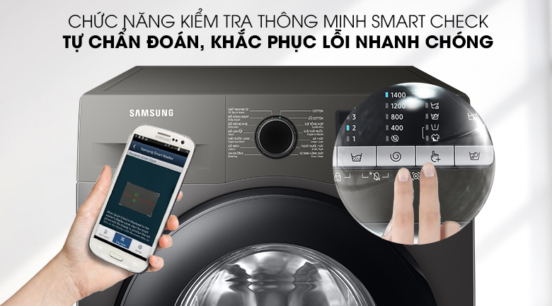 Máy giặt Samsung Inverter 9.5kg WW95TA046AX/SV
