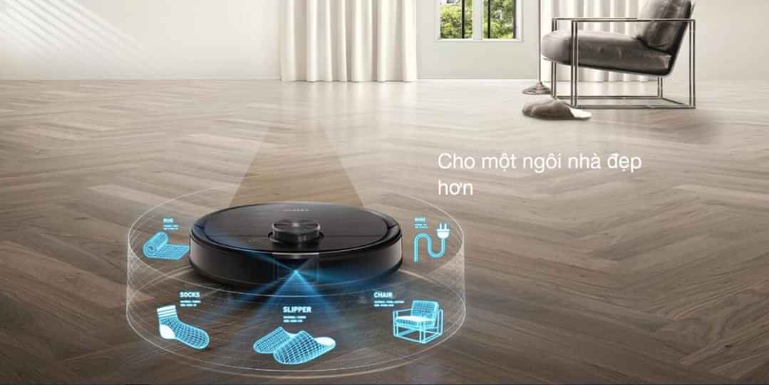 Robot hút bụi lau nhà Ecovacs Deebot T8 Aivi Plus