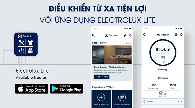 Máy giặt Electrolux Inverter 11 kg EWF1141SESA