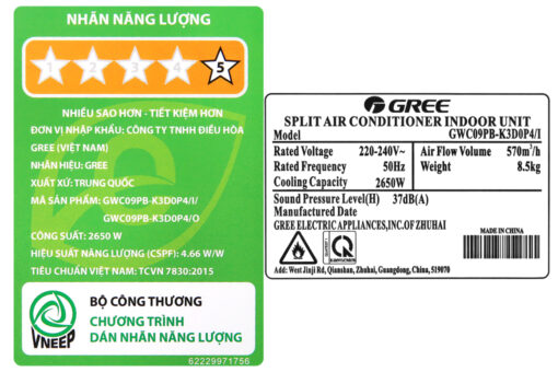 Máy lạnh Gree Inverter 1 HP GWC09PB-K3D0P4 Model 2020