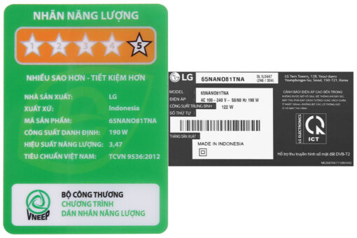 Smart Tivi LG 4K 65 inch 65NANO86TNA mới 2020