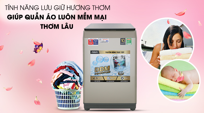 Máy giặt Aqua Inverter 9 Kg AQW-DW90CT N