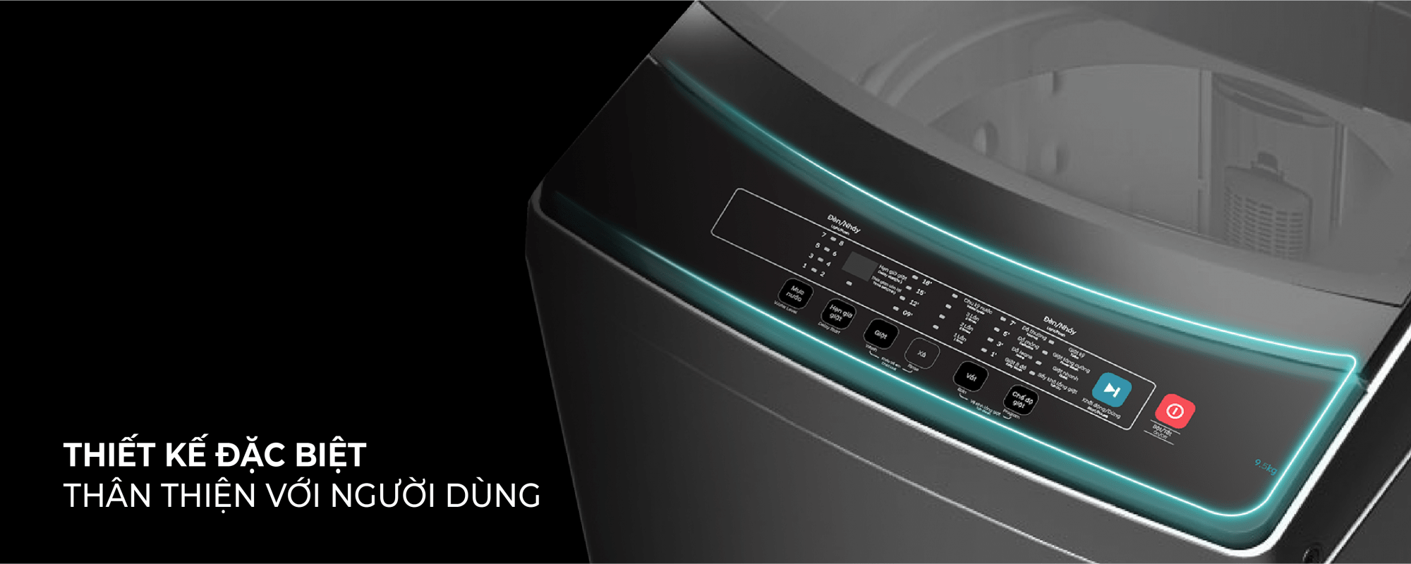 Máy giặt Casper 9.5kg WT-95N68BGA