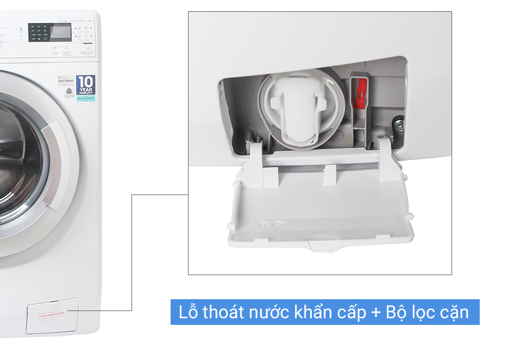 Máy giặt Electrolux Inverter 8 kg EWF12853