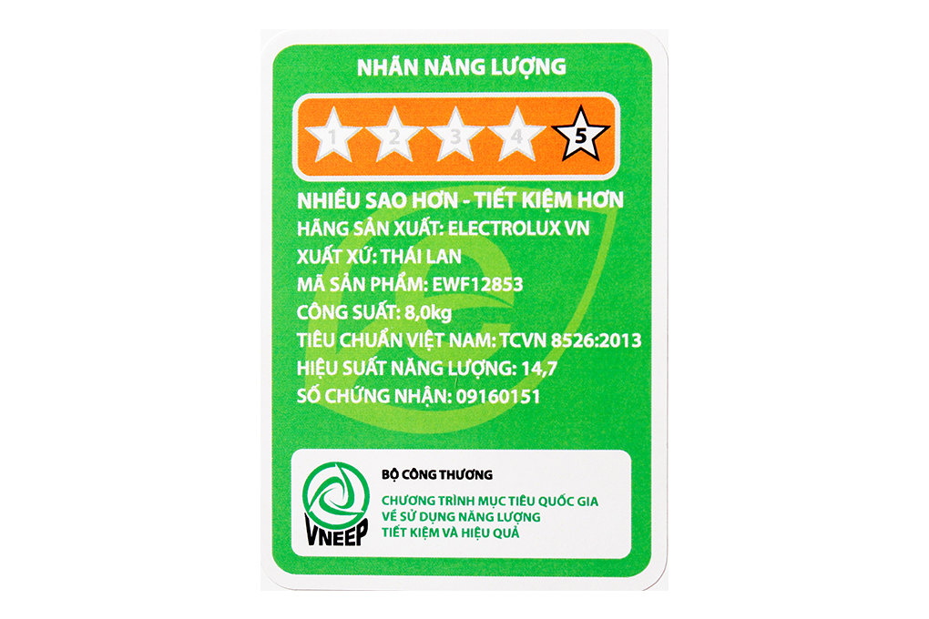 Máy giặt Electrolux Inverter 8 kg EWF12853