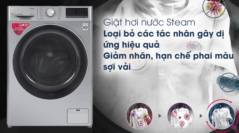 Máy giặt LG Inverter 8.5 kg FV1408S4V