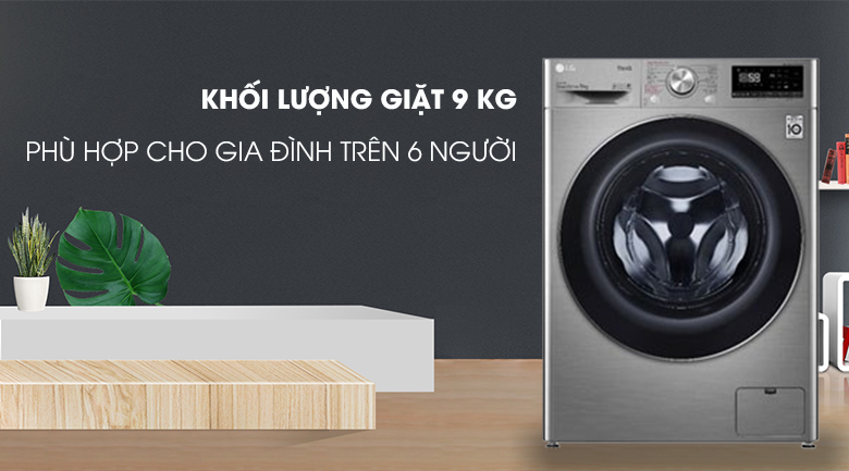Máy giặt LG Inverter 9 kg FV1409S2V