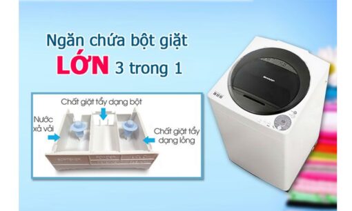 Máy giặt Sharp 8Kg ES-W80GV-H