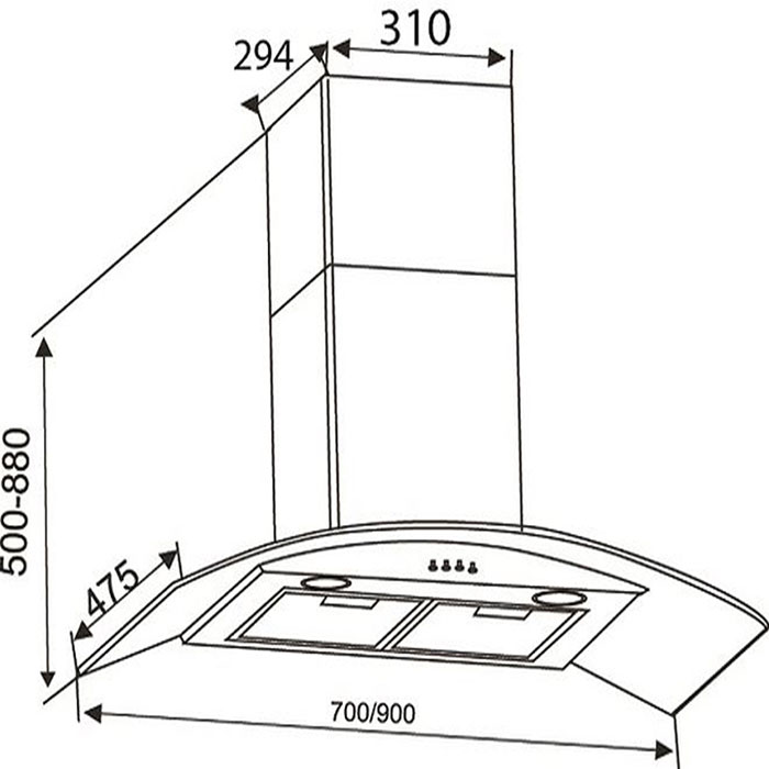 MÁY HÚT MÙI ÁP TƯỜNG CANZY CZ-A37