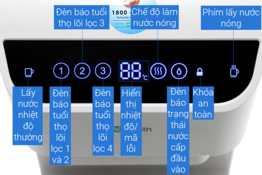 Máy lọc nước RO có nước nóng AOSmith AR75-A-S-H1 3 lõi