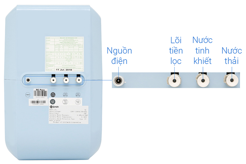 Máy lọc nước RO AOSmith M2 5 lõi