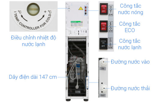 Máy lọc nước RO nóng lạnh KoriHome WPK-818-S 6 lõi