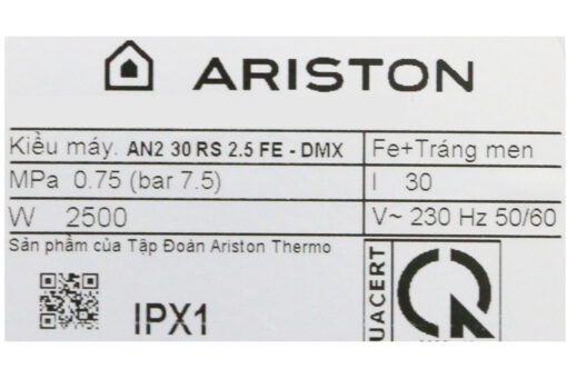 Bình nóng lạnh Ariston 30 lít AN2 30 RS 2.5 FE