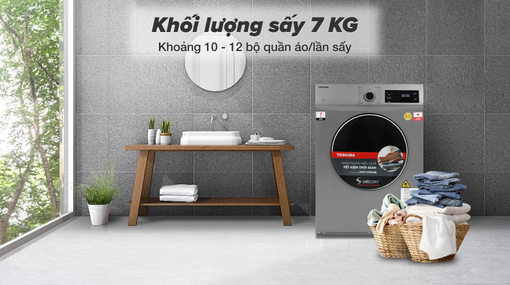 Khối lượng sấy 7 kg