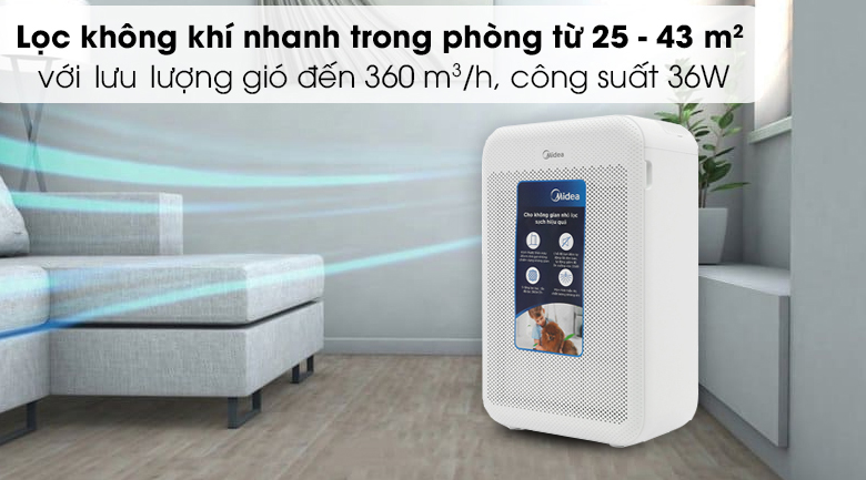 Máy lọc không khí Midea MAP-350GS1
