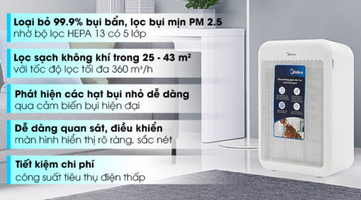 Máy lọc không khí Midea MAP-350GS1