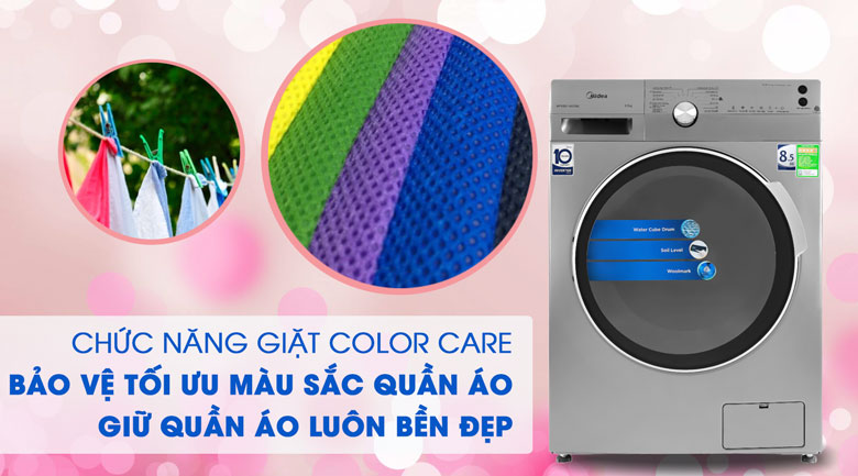 Máy giặt Midea Inverter 8.5 Kg MFK85-1401SK