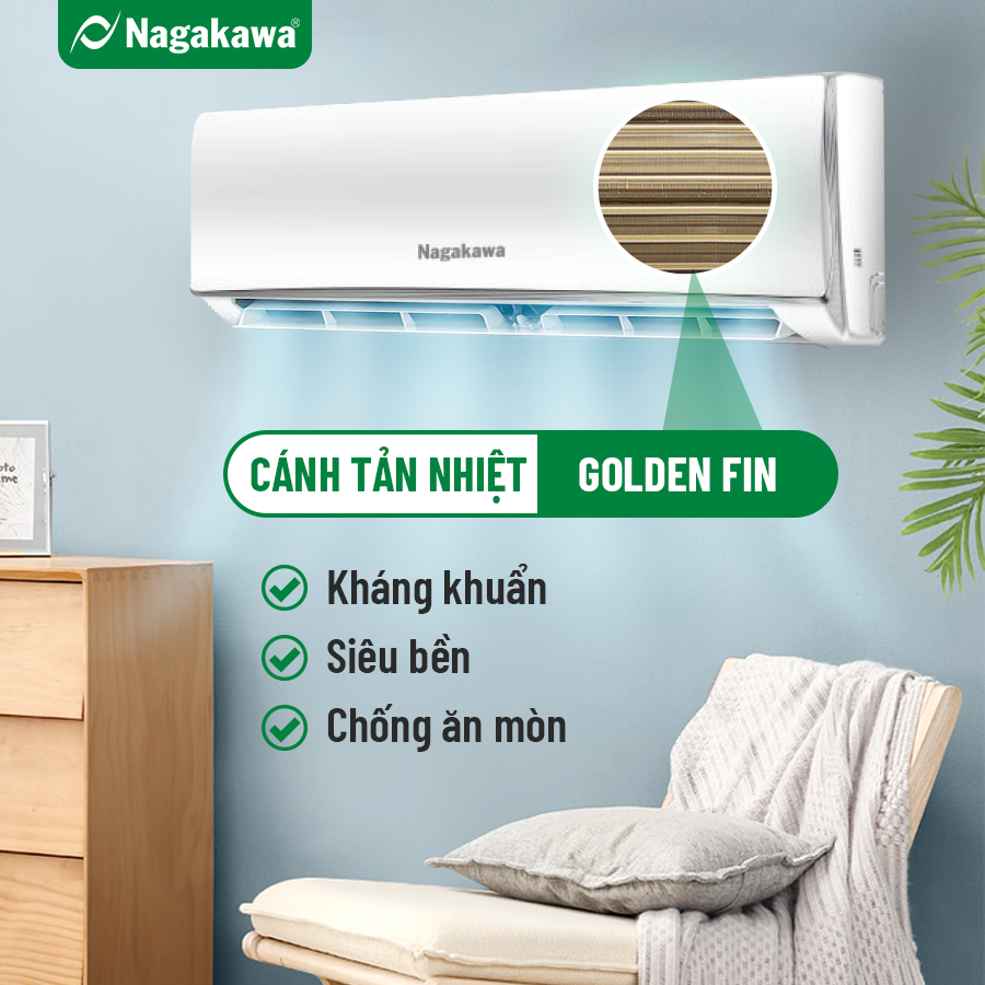 Điều hòa Nagakawa 24000BTU 1 chiều NIS-C24R2H10 inverter